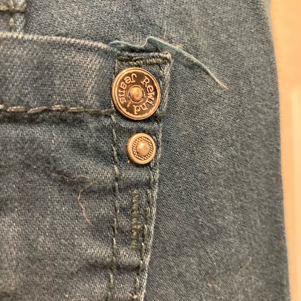 Rewind Jeans in Teal w/ Ankle Zippers